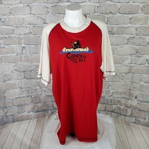 Lazy One Nightshirt Canoe Tuck Me In Bear Red